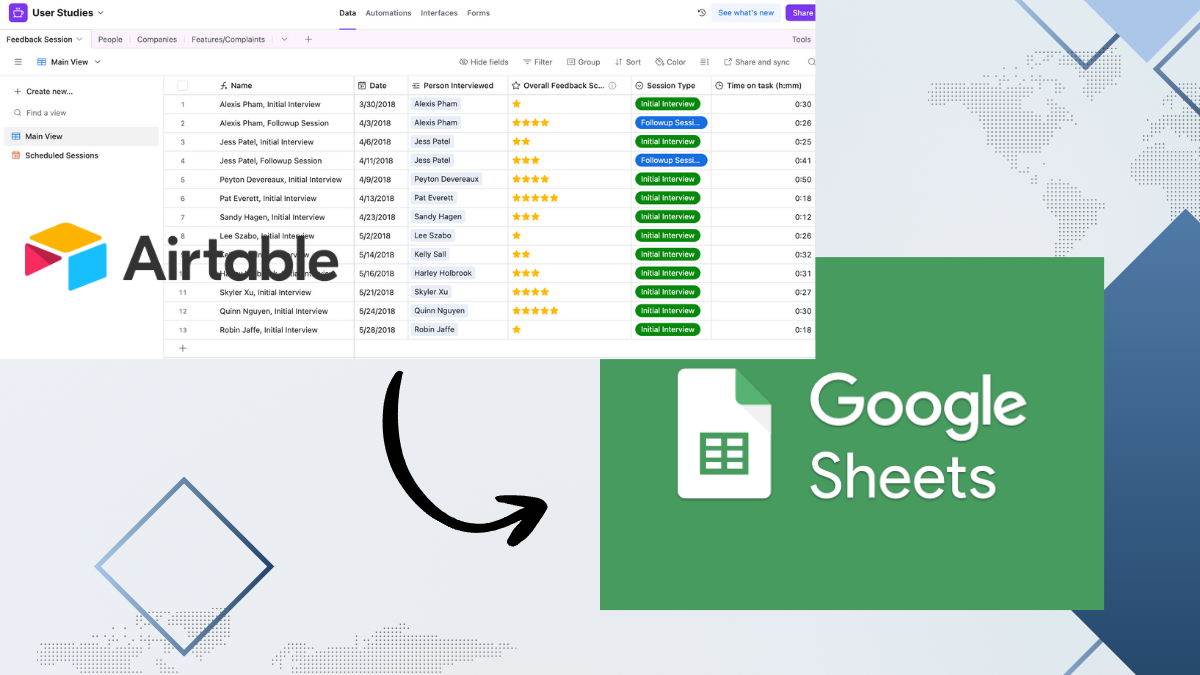Fetch Data from AirTable to Google Sheets